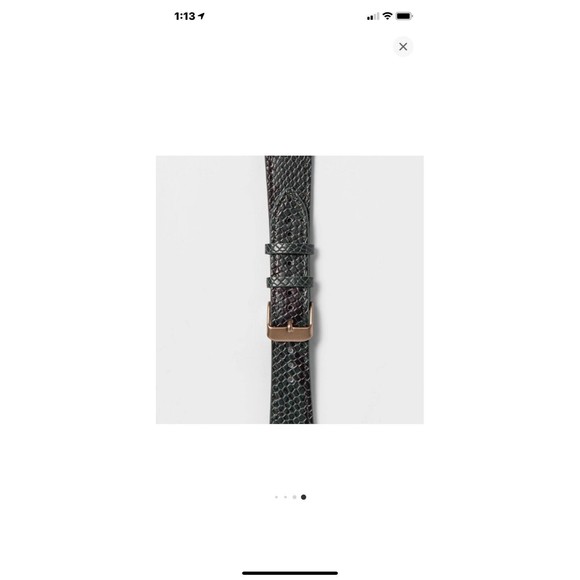 New 3 apple watch wrist bands suede snakeskin $90 Heyday Teal Green 38/40 - Picture 10 of 10